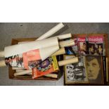 Music Memorabilia - a quantity of books, posters, ephemera, magazines, etc,