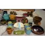 Ceramics - Sylvac Squirrel vases, etc; others similar; Sylvac planters, bough pots, table ware,