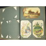 Postcards - vintage cards in contemporary album