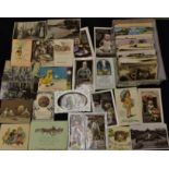 Postcards - early 20th century and later, including Mabel Lucy Attwell, D Tempest,