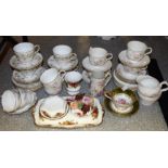 Ceramics - a Duchess Tranquility pattern tea set, comprising six cups,