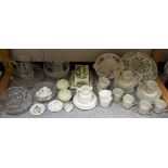 Ceramics and Glass - a Royal Doulton Samarra pattern tea set for ten comprising side plates,