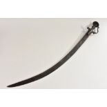 A 19th century Indian tulwar, 81cm curved blade,