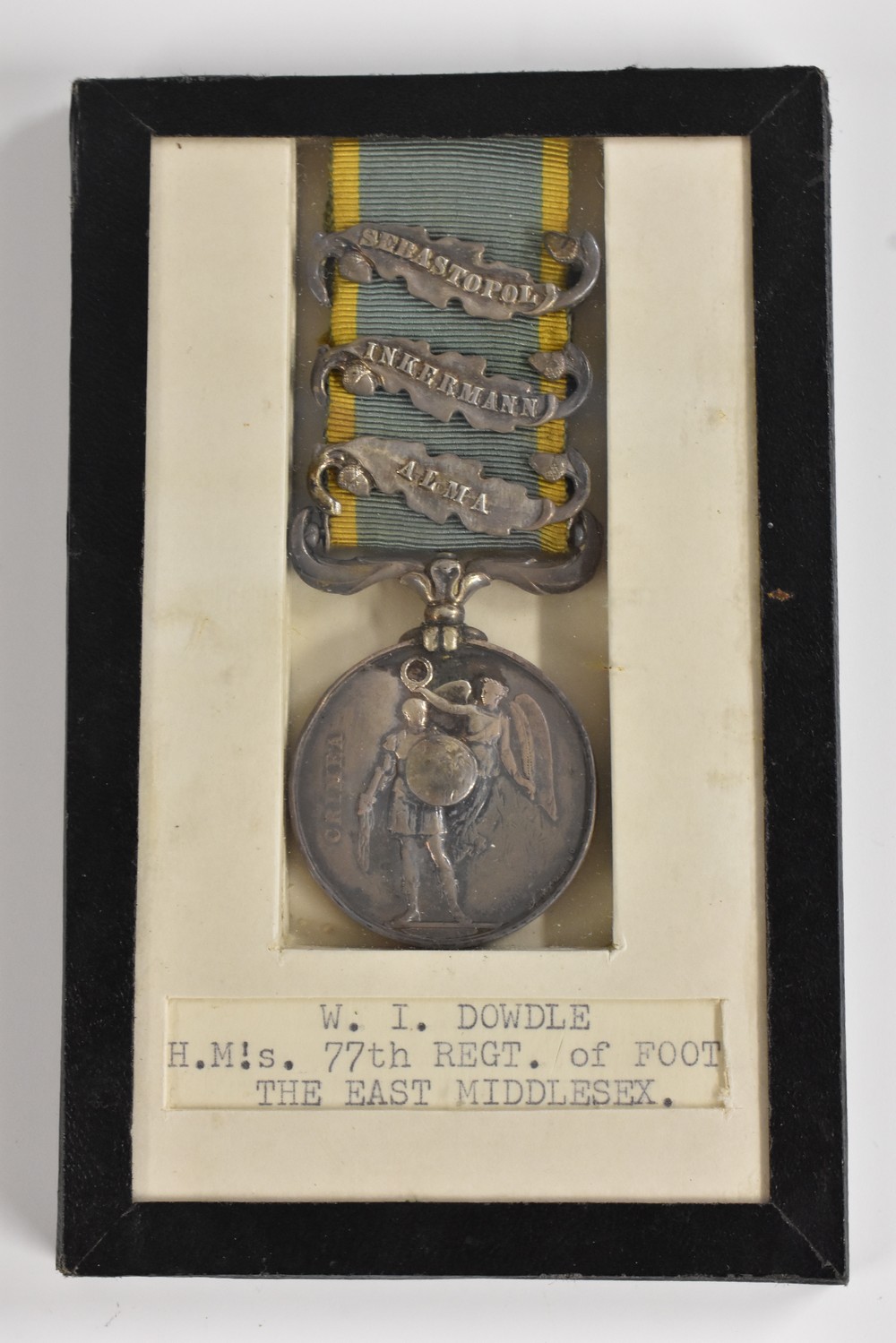 Medal, Crimean War, Crimea War Medal, three-clasps: Alma, Inkermann and Sebastopol, named to W.I.