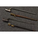 A British 1853 Pattern socket bayonet,