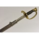 A French 1845 pattern officer's sword, 77.