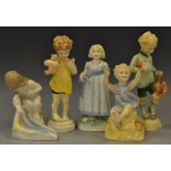 A Royal Worcester figure, Sunshine Days,