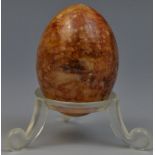 A Derbyshire feldspar egg, 4.