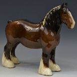 A Beswick shire horse, printed mark, model no.