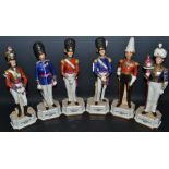 A set of German military figures, 1820 Officer Scots Fusileer Guards,