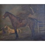 In the Manner of John Charlton RBA (1849-1917) Equine portrait, Peccable, full-length,