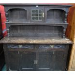 An early 20th century oak dresser