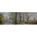 John Spencer ( Chesterfield 1925-2000) Derbyshire Lane signed, oil on canvas,