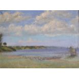 Impressionist School (early 20th century) Beach Hut and Dunes oil on canvas, 48.