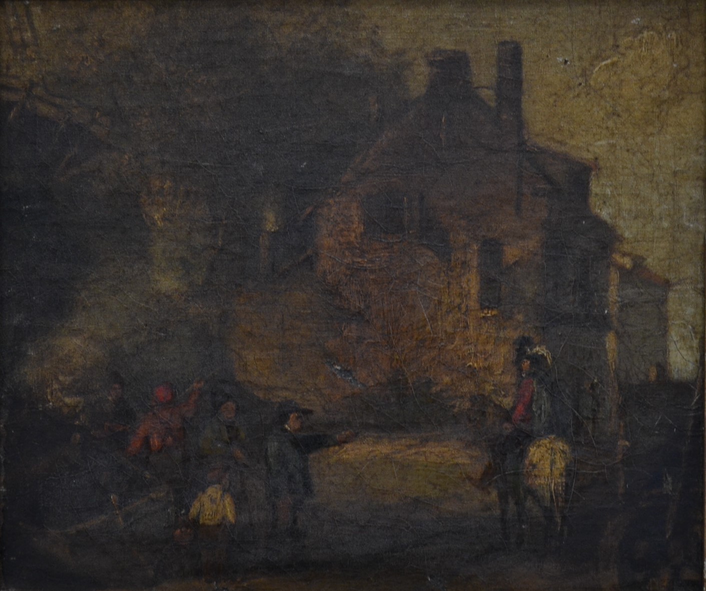 Dutch School (18th century) The Accusation oil on panel, 19cm x 22.