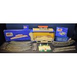 Hornby Dublo Track and accessories, including D1 Through Station,