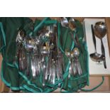 A vintage 1960s silver plated Savoy pattern cutlery set for twelve designed by Henning Seidelin for