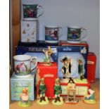 Ceramics - Royal Doulton Bunnykins collection, including Graduation Day, Robin Hood,