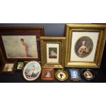 Picture frames, 19th century and later, gilt, ebonised, etc, various shapes and sizes,