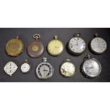 Watchmakers Spares - Pocket Watches - a mid 19th century McPherson & Webster open face pocket watch,