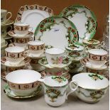 A Samuel Radford Clyde pattern part tea set, 1891; a Paragon Two Roses pattern part tea,