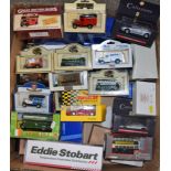 Die-cast Vehicles - including promotional, 60 Years of the BBC, trams, buses; all boxed,