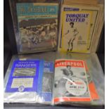 Football Programmes - two files of programmes from the 1950's and 60's