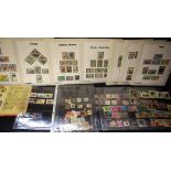 Stamps - mainly European collection in albums and pages, mostly French and colonies,