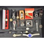 Watches - a vintage Waltham quartz gentleman's wristwatch, cased; others, MuDu, Keinzle, Casio,