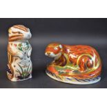 A Royal Crown Derby paperweight, Chester Chipmunk, gold stopper, Sinclair exclusive, certificate,