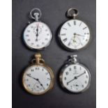 Watches - a Victorian silver cased open face pocket watch, Peplow Burton, white dial,