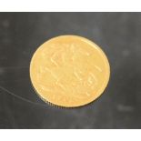 UK coinage - half sovereign,