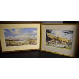 Pictures and Prints - Brian Woodhead, View over Loch Kinardochy, Tayside, signed,