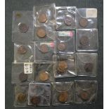 Coins - collection of copper and bronze farthings, various grades, including 1826 2nd bust VF,