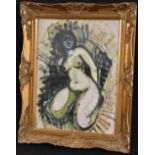 Attributed to Ronald Ossory Dunlop (1894 - 1973) Kneeling Nude unsigned, inscription to verso,