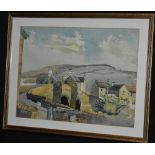 Barny (English School, 20th century) A set of three; Yorkshire Landscapes signed, watercolours,
