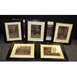 A set of 7 Edward Burroughs prints,