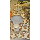 Royal Albert - Old Country Roses tea ware including 2 cake stands