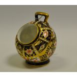 A Royal Crown Derby miniature scuttle, 9cm high, printed mark,