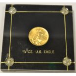 A 1/2 Troy ounce U.S. Eagle coin weight 7.