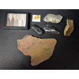 Geology and Archeology - stone arrow heads,