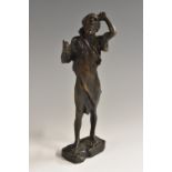 Modern School, a dark patinated bronze, [King] Lear, titled in the maquette, 19.