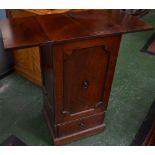 A George III mahogany country house plate warming cabinet,