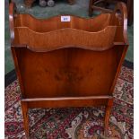 A Bevan Funnell yew two section magazine rack