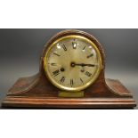 An oak mantel clock, presented by 23rd Troop,