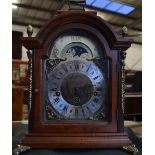 A Franz Hermle moon phase mantel clock, approx.