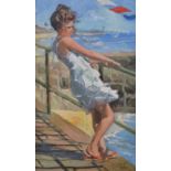 Sherree Valentine Daines, by and after, Summer Breeze, limited edition print, 59cm x 195cm,