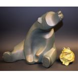 Ceramics - a seated polar bear,