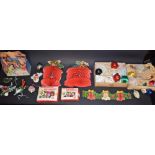 Christmas Decorations - a quantity of vintage Christmas decorations, mid 20th century,