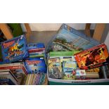 A quantity of jigsaw puzzles, Stingray, Thunderbirds; books, Enid Blyton,